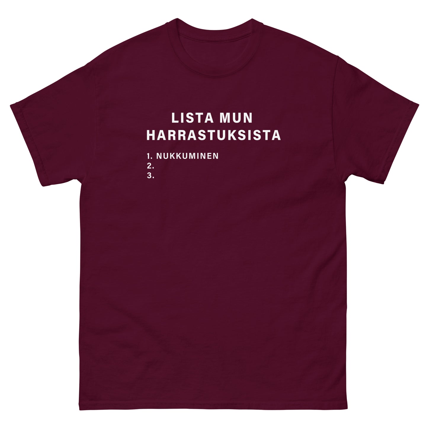 Lista Mun Harrastuksista Nukkuminen