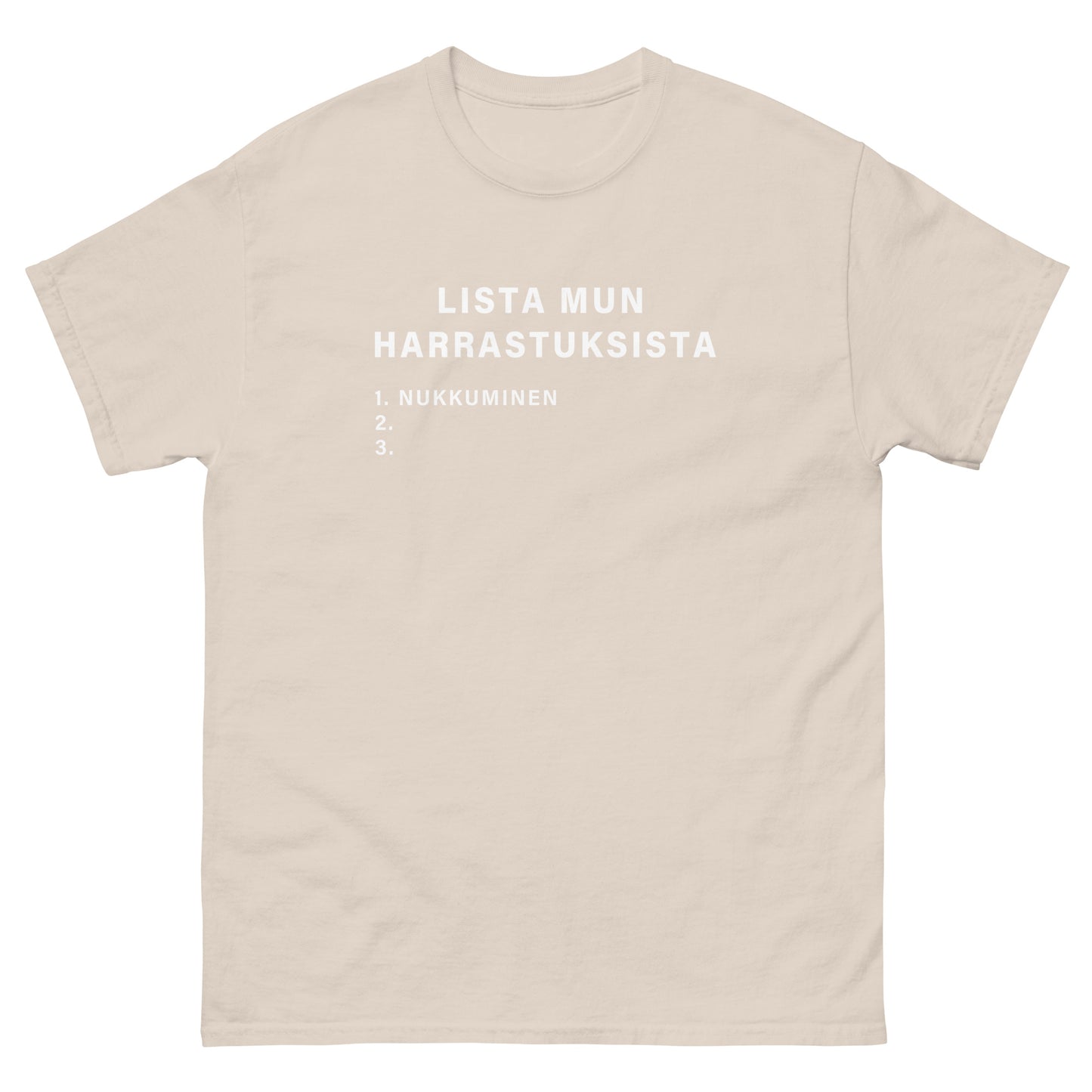 Lista Mun Harrastuksista Nukkuminen