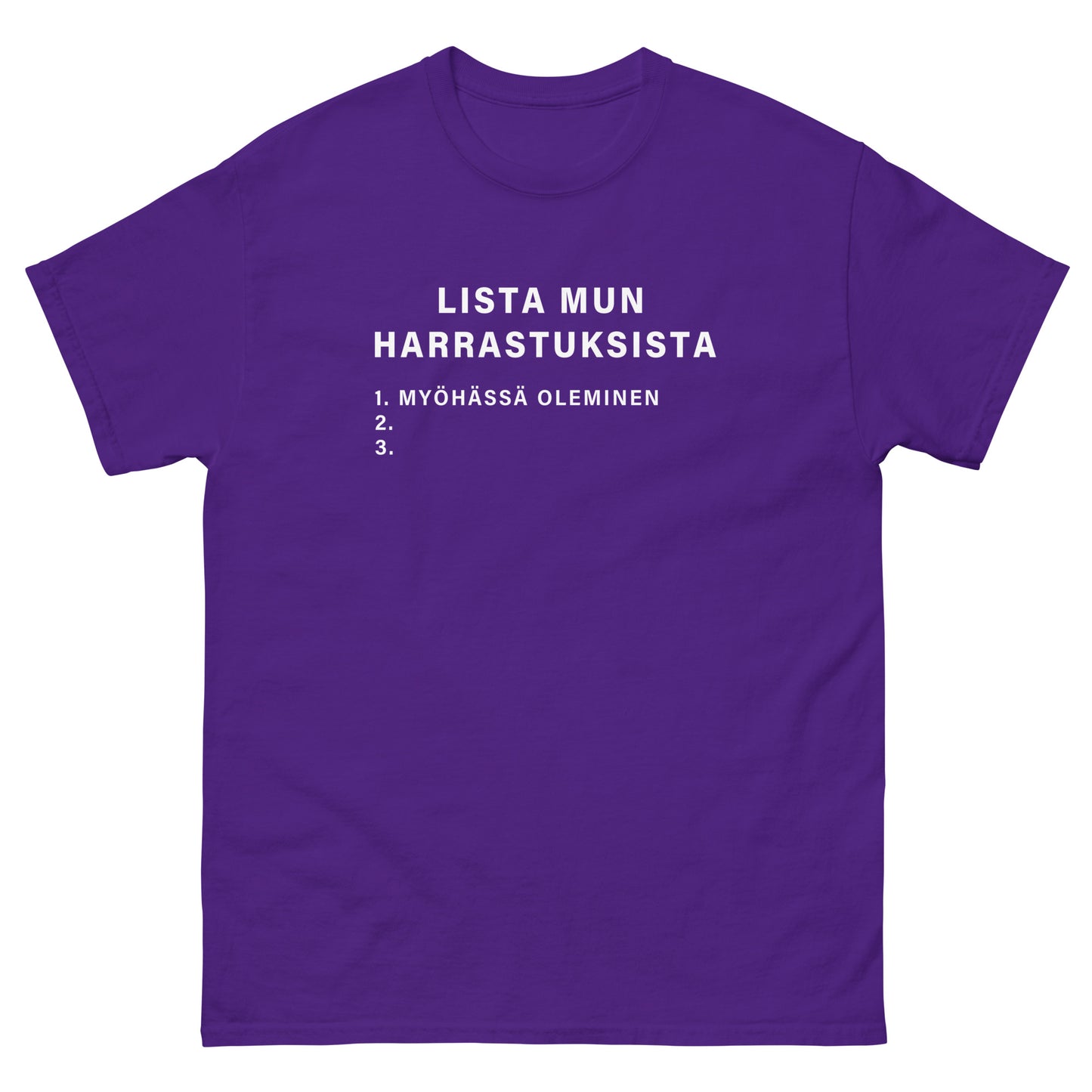 Lista Mun Harrastuksista Myöhässä Oleminen